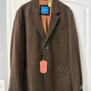 Tommy Bahama Brown Herringbone Sport Coat
